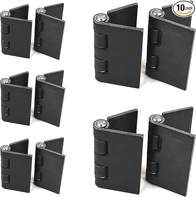 4" Heavy Duty Weldable Hinges | Steel Butt Hinge Design for Heavy Gates & Doors | Long Lasting - Corrosion & Rust Resistant - 5 Pairs