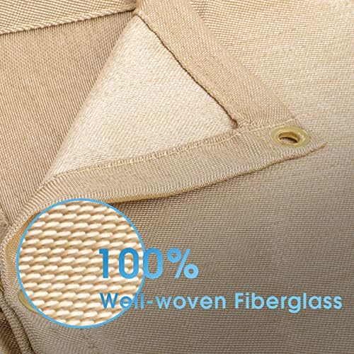 YESWELDER Fiberglass Welding Blanket 4 x 6ft Insulation Blanket 1/3" 8mm