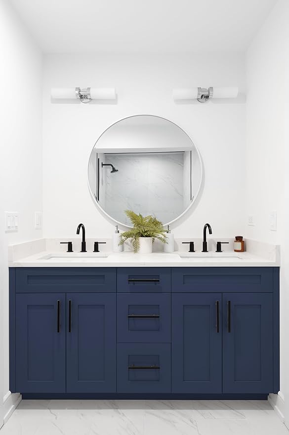 Beyond Paint All-in-One Refinishing Paint, No Sanding, Matte Finish for Cabinets, Countertops, Furniture and Doors, 1 Pint, Navy