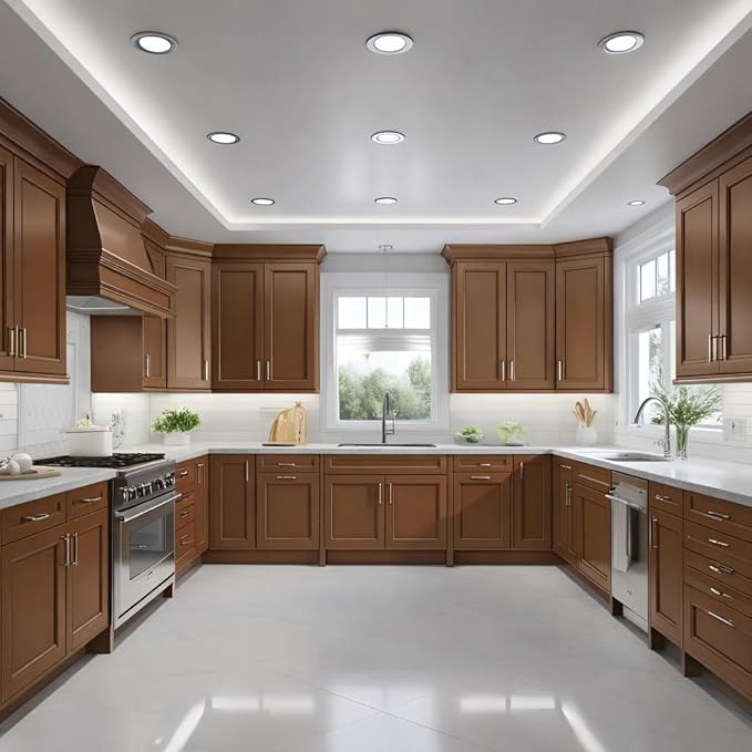 ALL-IN-ONE Paint by Heirloom Traditions, Saddle (Caramel Brown), Gallon - Durable cabinet and furniture paint. Built in primer and top coat, no sanding needed. Includes our 30 featured color card.