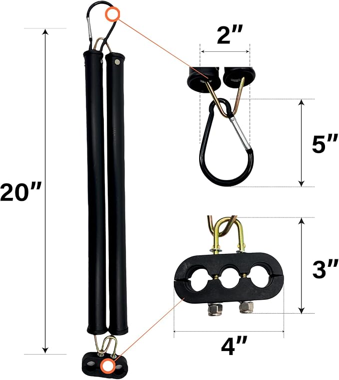 Torque 2 PCS 20" Double Tender Spring Kit for 3 in 1 ABS Air Line Hose