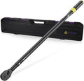 3/4" Click Torque Wrench, 100-750 Ft-Lb/135.5-1017 Nm, Heavy Duty | ±3% Accuracy, 48-Tooth Quick Release, Cr-V Steel, Dual-Direction, for Semi Truck, Tractor, Diesel Engine, Farm & Industrial