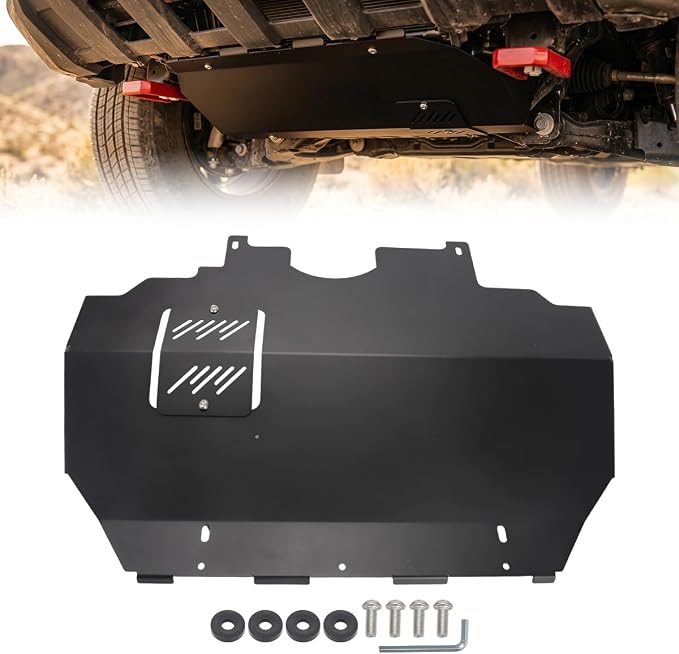 Skid Plate for Toyota Tacoma 2024-2025 2WD & 4WD (Gas Models Only) | Oil Filter Access Aluminum - Includes Wrench and Hardware