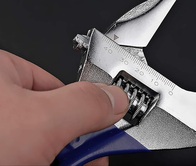 1 Piece-Large Opening Adjustable Wrench Spanner with Short Handle 6 inch