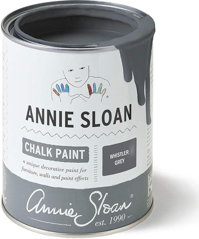 Annie Sloan Chalk Paint® (Whistler Grey, 500 ml/16.9 Fl Oz) a unique decorative paint for furniture, cabinets and home décor with no sanding or priming