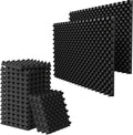 12 Pack 1.5"X12"X12" Acoustic Foam, Sound Proof Egg Crate Foam(Most Soundproofing Design), Upgraded Acoustic Panels, Fire-Retardent Sound Proof Foam Panels for Walls, Doors, Sound Foam Made by WVOVW
