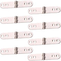 8 Pieces 180 Degree Folding Flush Hatch Hinges, Sewing Machine Tray Table Hinge Table Hinge for Multiple Folding Table Tops Computer Desk Sewing Machine