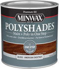 Minwax PolyShades Wood Stain + Polyurethane Finish – ½ Pint, American Chestnut, Gloss
