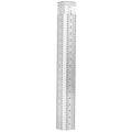 Garneck Multi-Function Stainless Steel Woodworking Measuring Ruler 180mm Right Angle Carpentry Square Ruler Metal Layout Tool for Woodwork and Construction