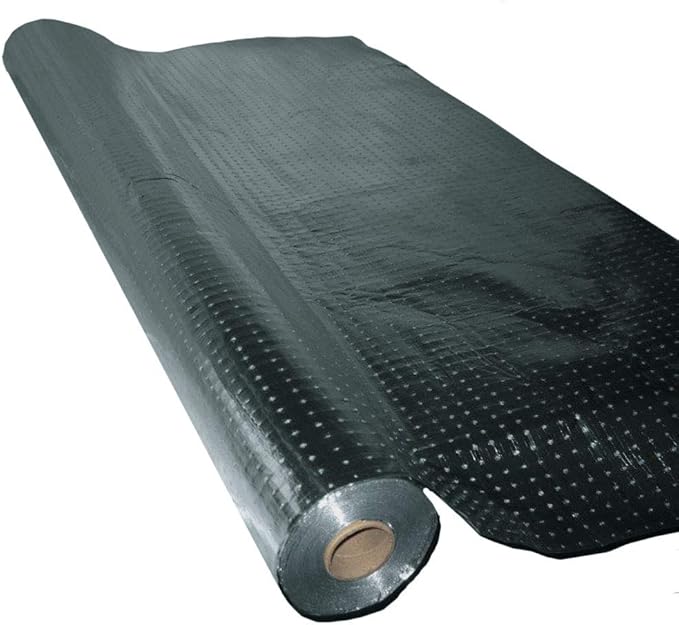 US Energy Products Radiant Barrier Insulation 1000 sqft (4ft Wide) Commercial Grade Perforated No Tear Green Energy Radiant Barrier Reflective Insulation Solar Attic Foil Roof House Wrap SCIF RIFD