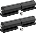 Heavy Duty Gate Hinges 7 Inches- 2 Pack Weld On Install Black Iron Barrel Hinge 900lbs Capacity for Swing Door Trailer Ramp Metal Driveway Gate Drive Gate