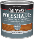 Minwax PolyShades Wood Stain + Polyurethane Finish – ½ Pint, Olde Maple, Gloss