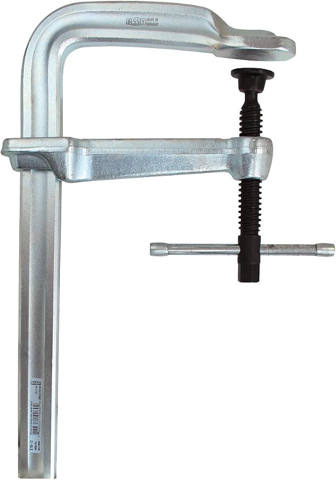 BESSEY STB-18, 18 In., 4880 Nominal Clamping Force, All Steel clamp, standard pad