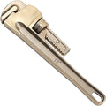 WEDO Pipe Wrench 30 * 250mm,Non-Sparking Pipe Wrench,Spark-Free Straight Plumbing Wrench,Aluminum Bronze