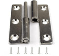 4Pcs 2.5" Detachable Stainless Flag Hinge, Rising Butt Left Handed Lift-Off Hinge