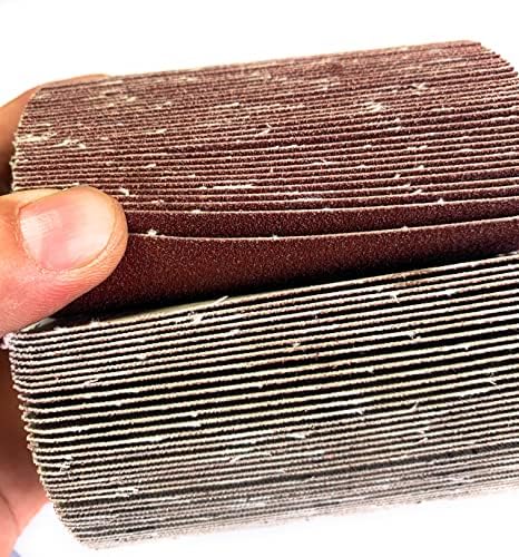 SIGNI Sandpaper Polishing burnishing Drawing Wheel Compatible with Burnishing Machine/Polisher/Sander 120x100mm (120 grit Sandpaper)