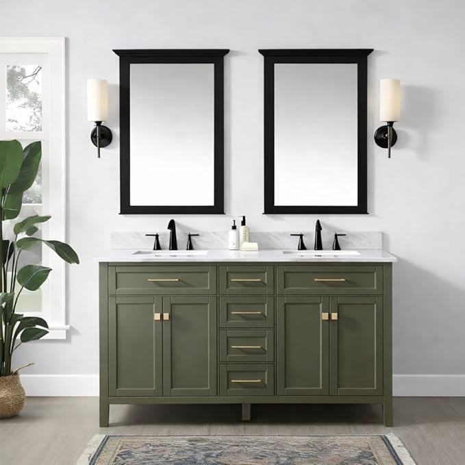 ALL-IN-ONE Paint by Heirloom Traditions, Crete (Olive Green), Gallon - Durable cabinet and furniture paint. Built in primer and top coat, no sanding needed. Includes our 30 featured color card.