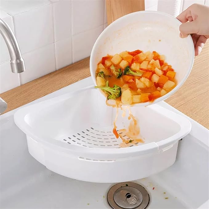 Kitchen Strainers Sink Rack Foldable Kitchen Drain Basket Dish Multifunctional Organizer Accessories Gadgets