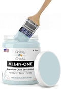 Chalky Chicks 4 Fl Oz Matte Cancun Blue (Light Blue) Chalk Paint for Furniture Without Sanding - No Prep Furniture Paint No Sanding All in One for Crafts, Walls, Cabinet, Metal, Dresser, Farmhouse
