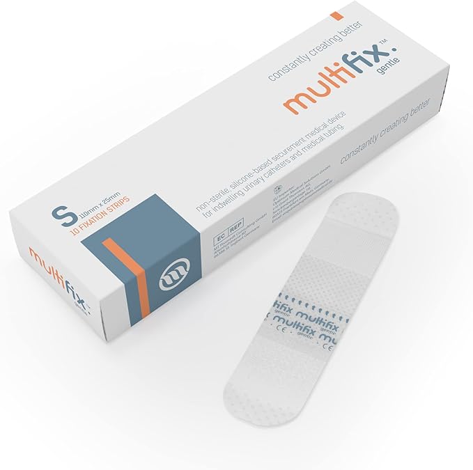 (x10) – Catheter Adhesive Tubing Securement, Re-Adhesive with Silicone Technology, Catheter Adhesive for use with Urinary Incontinence Products (Pack of 10) (Small)