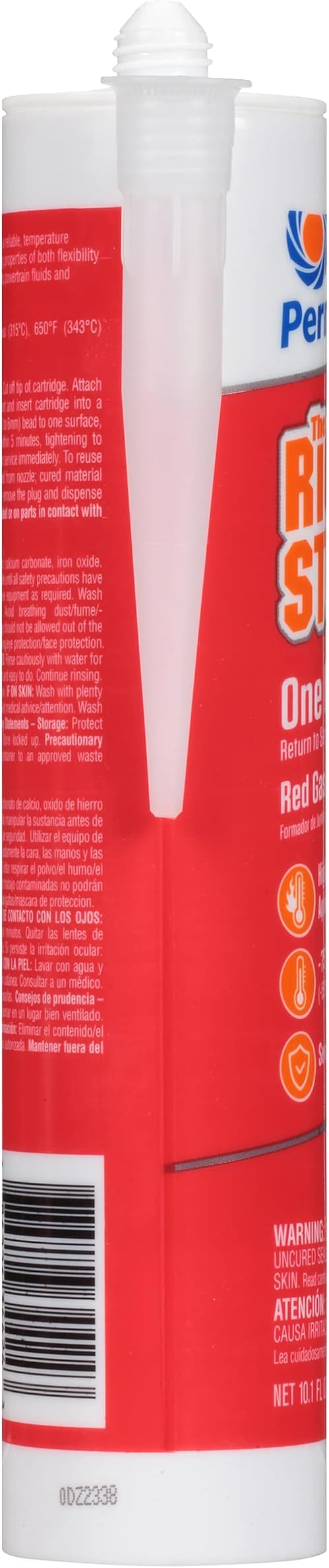 Permatex 34424 Right Stuff 1 Minute Red High Temperature Gasket Maker, 10 oz