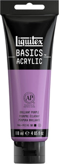 Liquitex BASICS Acrylic Paint, 118ml (4-oz) Tube, Brilliant Purple