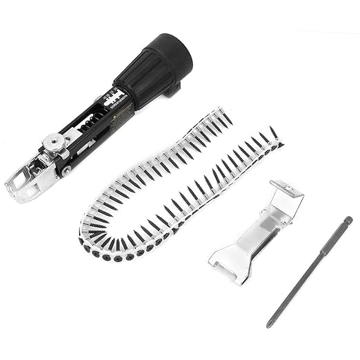 Automatic Drill Nailer, 3Pcs Chain Nail Gun Adapter Woodwork Automatic Nail Adapter Electric Drill Chain Attachment Set for Drywall Wood Board Ceiling