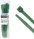 Kable Kontrol Cable Zip Ties, 14 Inch, 100 Pcs, HD 120lbs Test, Green | Nylon Plastic, Self Locking, UL Listed, Indoor Use