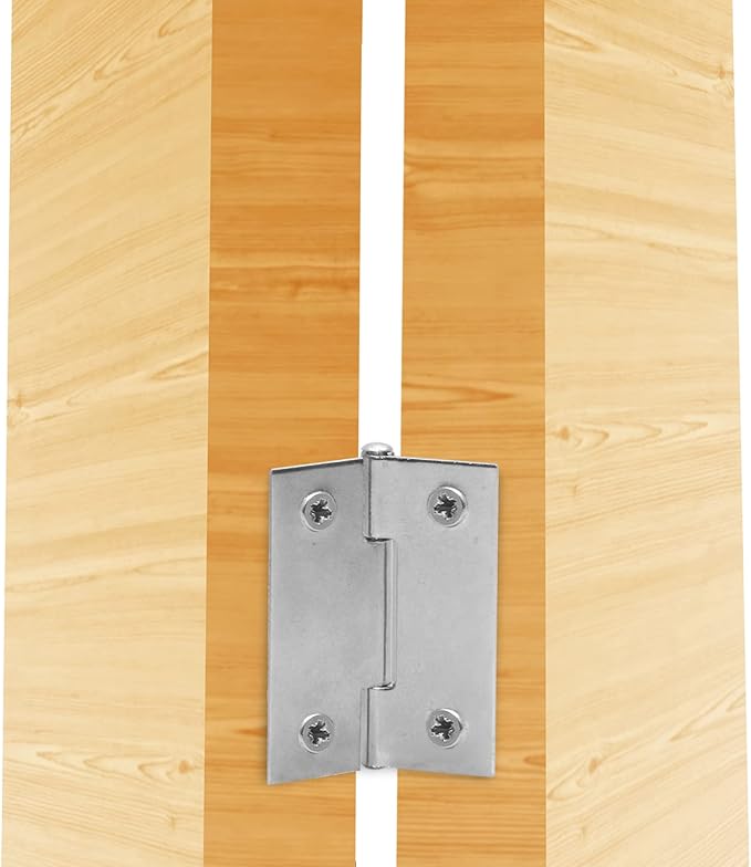 Piutouyar 6Pack Butt Hinge 1.5 Inch Mini Hinges 304 Stainless Steel Hinges Small Cabinet Hinges Folding Craft Hinges with Mounting Screws for Boxes Gate Drawer
