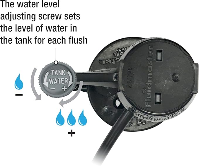 Fluidmaster K-400A-5004 Universal Toilet Fill Valve and 2 in. Toilet Flapper Repair Kit