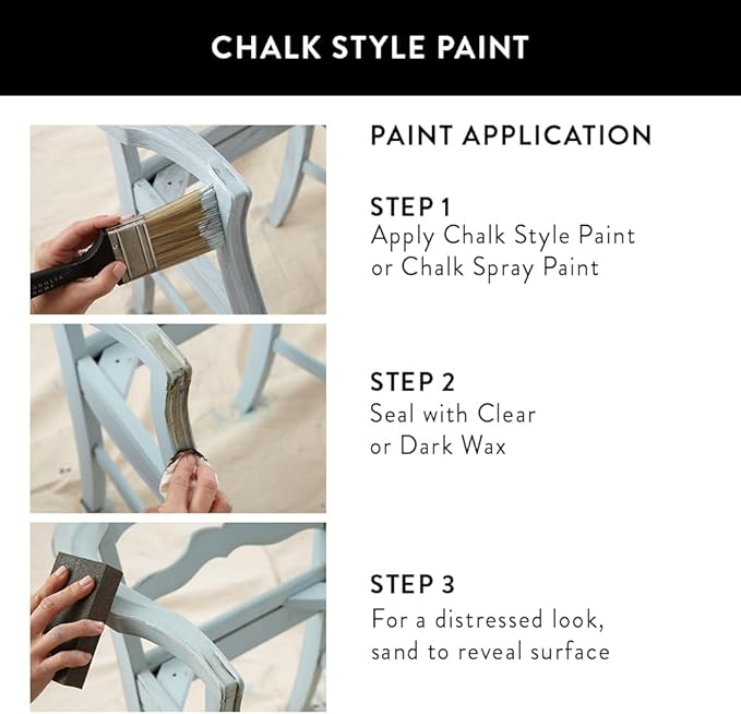 Magnolia Home by Joanna Gaines Chalk Style Interior Paint for Furniture and Cabinets, Ultra-Matte, TEXAS STORM - 1 Quart