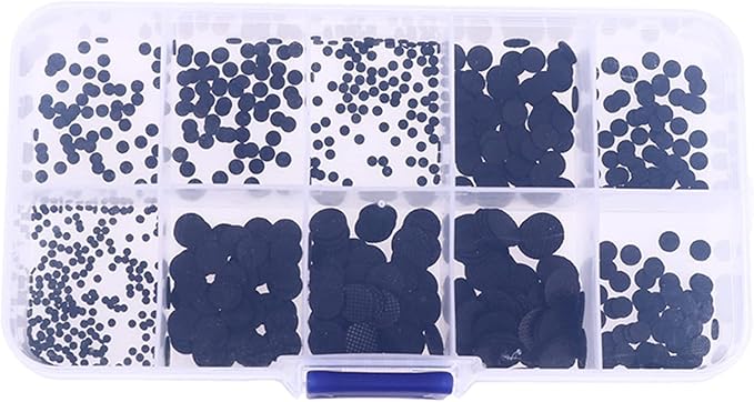 XiBany for IR Remote Control Conductive Rubber Buttons 500PCS Different Sizes Conductive Rubber Pads Keypad Repair Kit