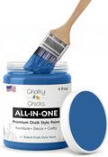 Chalky Chicks 4 Fl Oz Matte Denim (Navy Blue) Chalk Paint for Furniture Without Sanding - No Prep Furniture Paint No Sanding All in One for Crafts, Wood, Walls, Cabinet, Metal, Dresser, Farmhouse