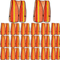 Haysandy 20 Pcs High Visibility Vest Reflective Safety Vest,Orange