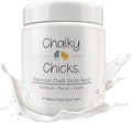 Chalky Chicks 16 Fl Oz Matte Hail (White) Chalk Paint for Furniture Without Sanding - No Prep Furniture Paint No Sanding All in One for Crafts, Wood, Walls, Cabinet, Metal, Dresser, Farmhouse