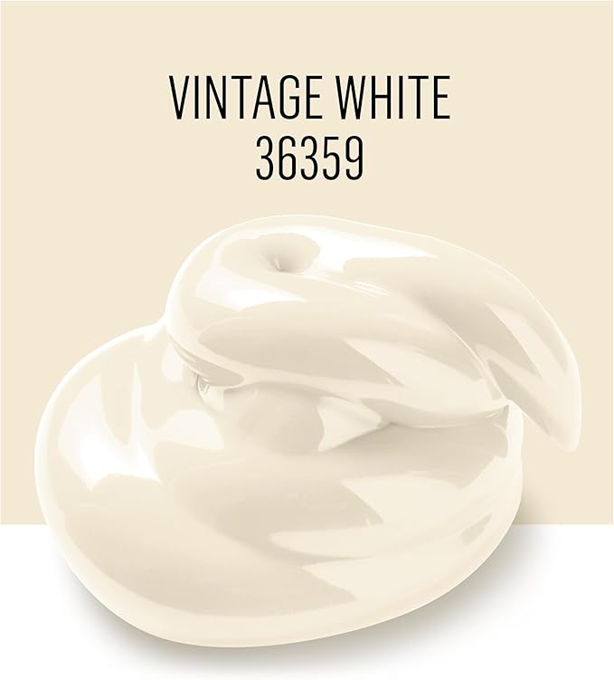 FolkArt Acrylic Craft Paints, Vintage White 16 fl oz Premium Matte Finish Paint, Perfect For Easy To Apply DIY Arts And Crafts, 36359
