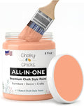Chalky Chicks 8 Fl Oz Matte Gingers Blush Pink (Blush/Orange) Chalk Paint for Furniture Without Sanding - No Prep Furniture Paint No Sanding All in One for Crafts, Walls, Cabinet, Metal, Dresser