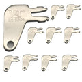 Ignition Keys, 10 Pack 8H5306 Master Disconnect Key for Caterpillar CAT Equipment Battery Disconnect and Older Ignitions