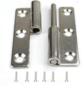 2pcs Lift Off Hinge Small Slip Joint Flag Hinges-Lift Off Right Handed Lid Door - 3inch Long 6 Holes Lift Off Hinge