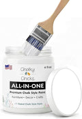 Chalky Chicks 4 Fl Oz Matte Powdered Snow (Pure White) Chalk Paint for Furniture Without Sanding - No Prep Furniture Paint No Sanding All in One for Crafts, Walls, Cabinet, Metal, Dresser, Farmhouse