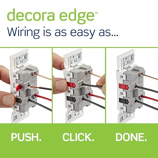 Leviton Lever Edge 15 Amp 3-Way Rocker Switch, E5603-MW, White | (Pack of 40)