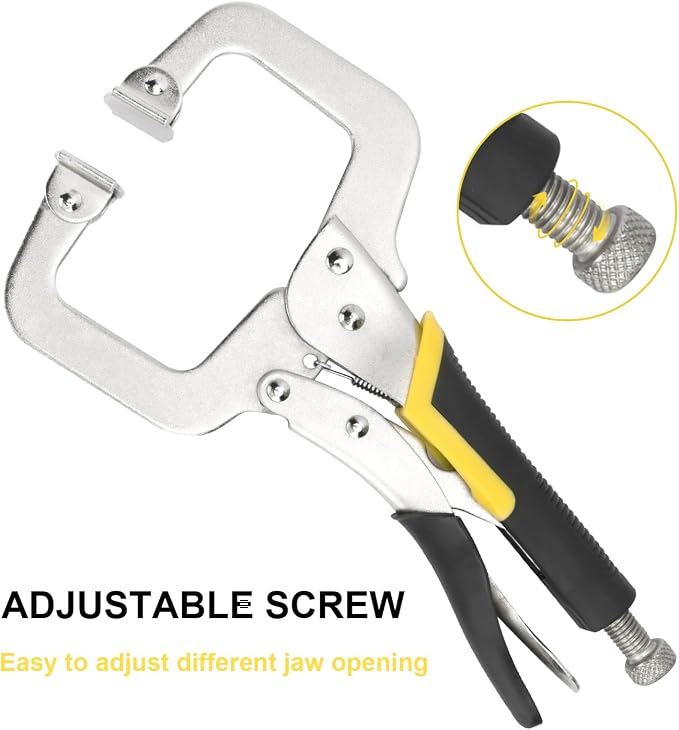 4 Pack 11 Inch C Clamp Locking Pliers,11" Locking C Clamp