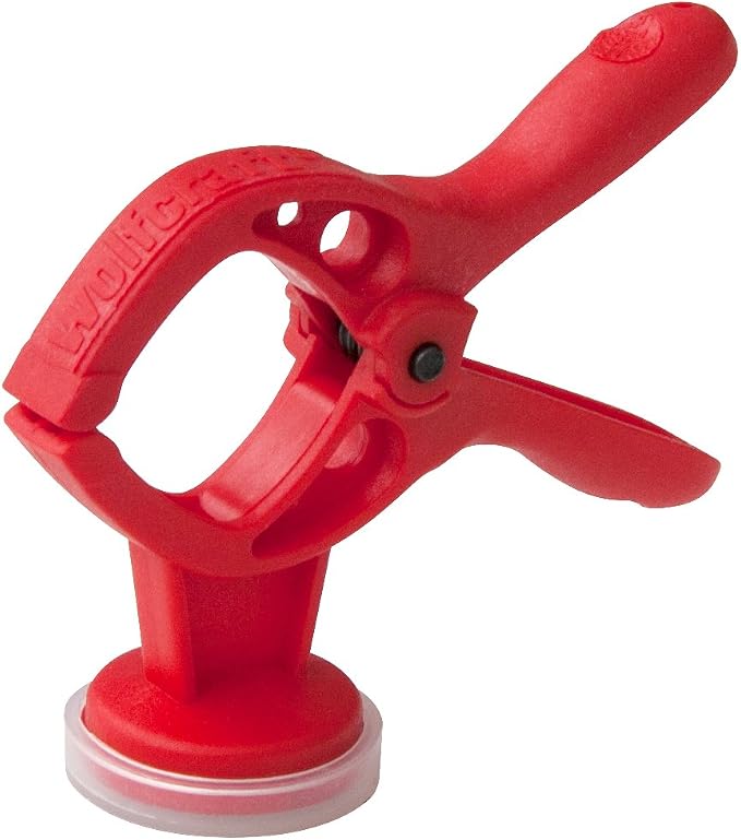 wolfcraft microfix XS Mini Spring Clamp with Magnet I 3010000 I The spring clamp with magnet clings to all magnetic surfaces and can also be used for heavy or bulky jobs involving oddly-shaped things.