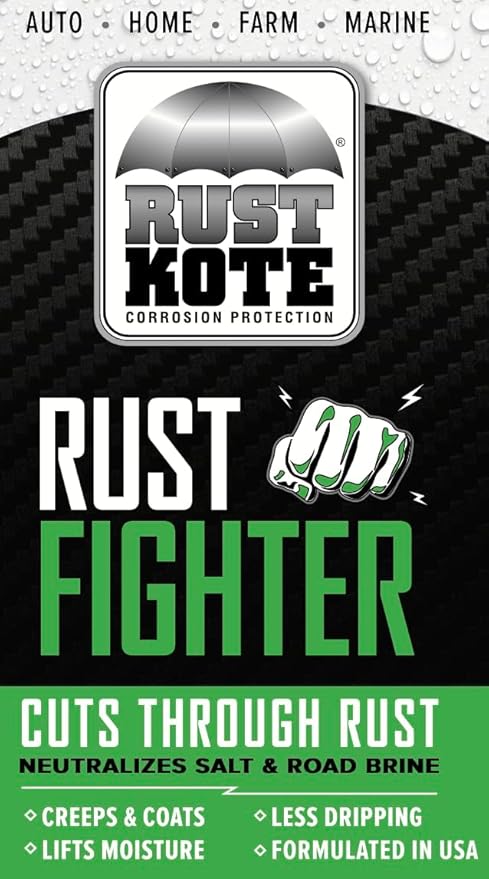 RustKote - Rust Fighter - 5 Gallons, Corrosion Protection, Salt Neutralizer, Lifts Moisture, Creeps & Coats While Protecting Metal from Rust. Use on Cars, Machinery, Bicyles, Equipment