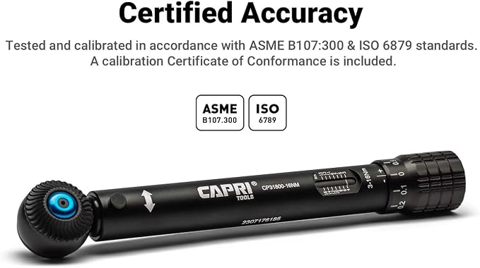 Capri Tools 1/4 in. Drive Mini Torque Wrench Set, 30-140 in. lbs.
