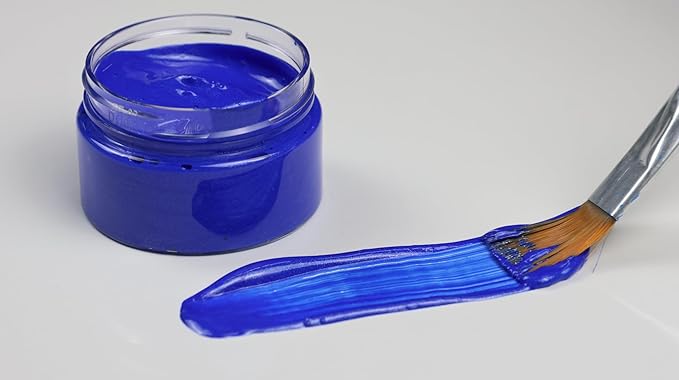 DGAGA Metallic Acrylic Paint - Turquoise Blue, 1.69 OZ - Chalk Paste, Color-shifting Glass Paint for Crafts - Blendable on Rocks, Wood, Canvas, Fabric, Ceramic