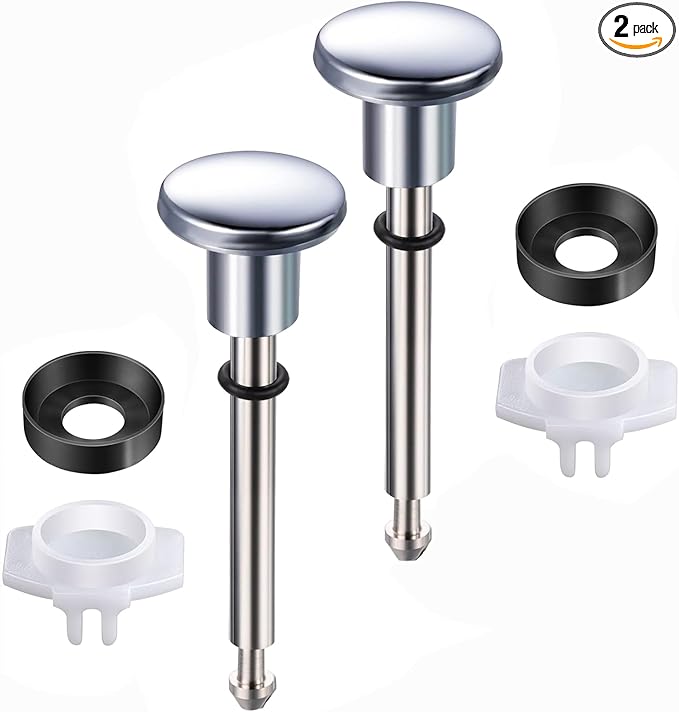 2 Set Tub Spout Diverter Repair Kit, Includes 2 x Diverter Valve Stems, 2 x Cup Seals and 2 x Gates, Bathroom Shower Bathtub Leaky Faucet Repair Replacement Parts
