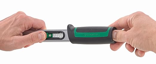 Stahlwille 50204020 1/2-Inch Drive Click-type Torque Wrench w/Permanently Installed Ratchet & Dual Stop Signal, Has Twin Scales & Integrated Magnifier for Rapid Setting, Wear Resistant, 40-200 N·m