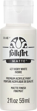 FolkArt Acrylic Paint in Assorted Colors (2 oz), 427, Ivory White