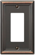 Amerelle 149RDB Chelsea Wallplate, 1 Rocker, Steel, Aged Bronze, 1-Pack